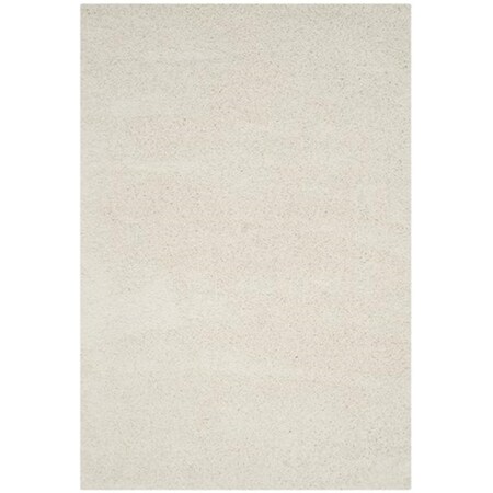 Safavieh Laguna Shag Power Loomed Rectangle Rug- Ivory- 4 x 6 ft. SGL303A-4